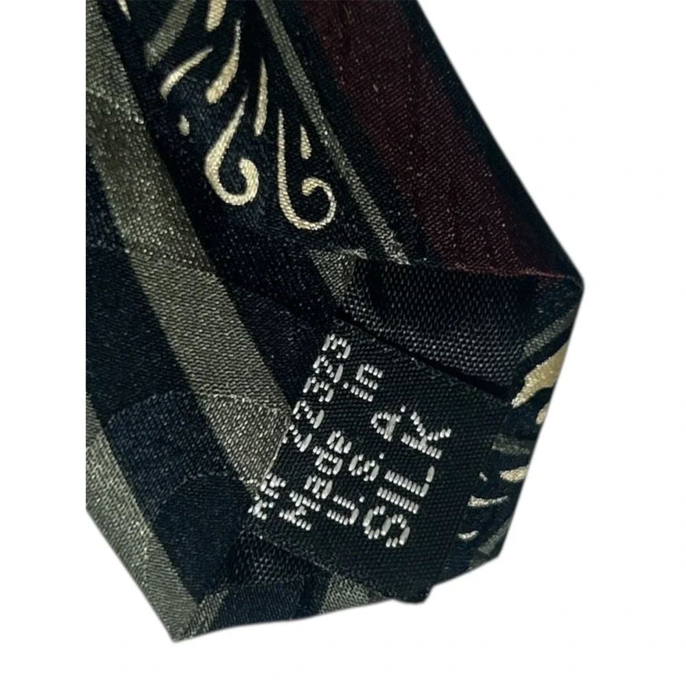 Vintage 100% Silk Tie Made in USA - Classic Ornamental Power Business‎ Necktie